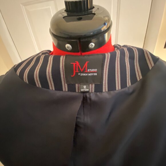 John Meyer Size 12 Ladies Pin striped Suit - Picture 8 of 14